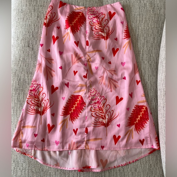 ZYA The Label Myrtle Magic Skirt in Pink Print - NWOT - Picture 3 of 3